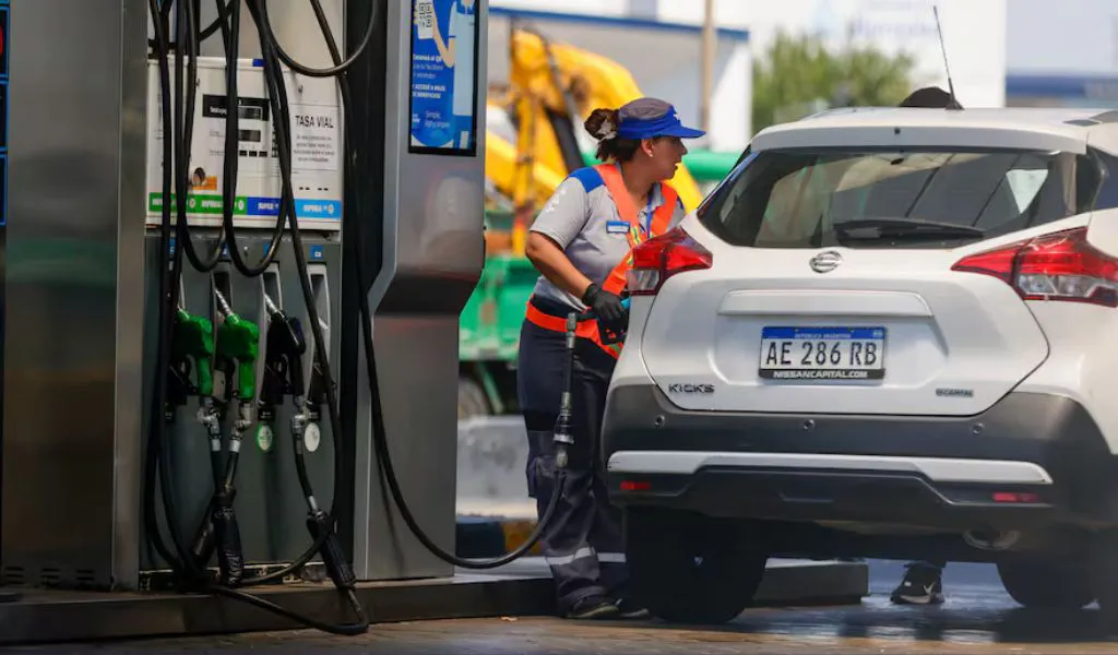 surtidor de combustible de ypf