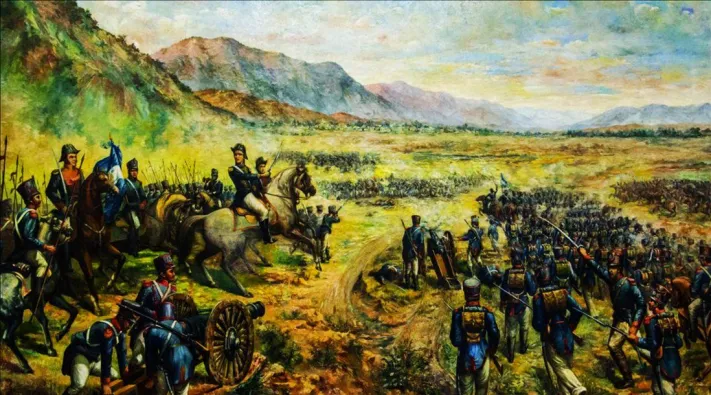 Cuadro-al-oleo-de-la-Batalla-de-Salta-de-Aristene-Papi-ubicado